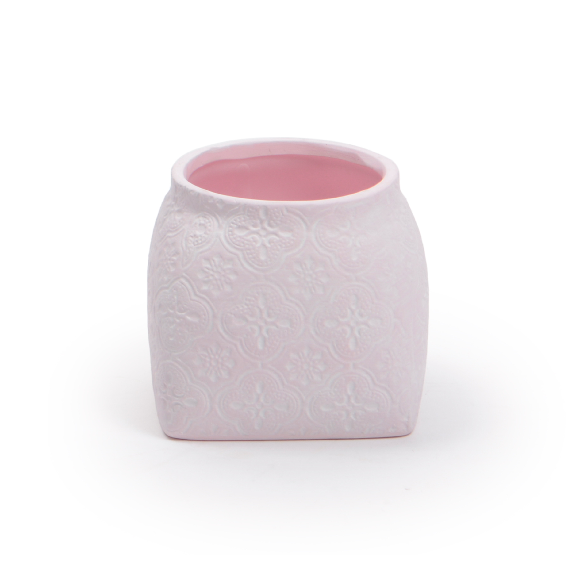 Cachepô de cerâmica Rosa Pequeno