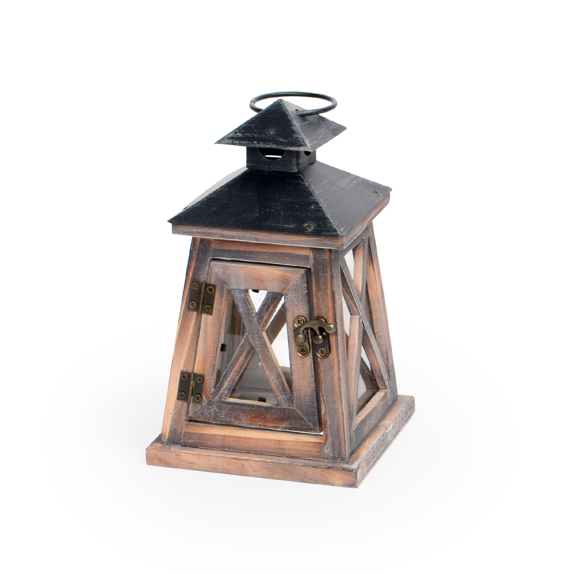 Lanterna de madeira decorativa