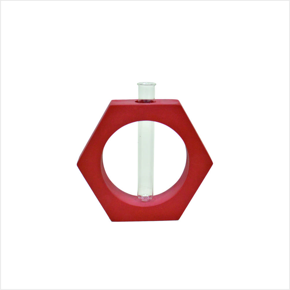Vaso de concreto com tubo Terracota