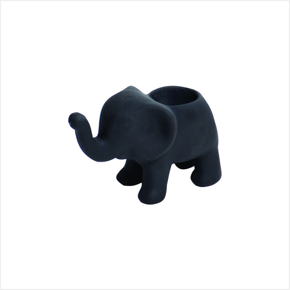 Vaso de concreto elefante Ocre