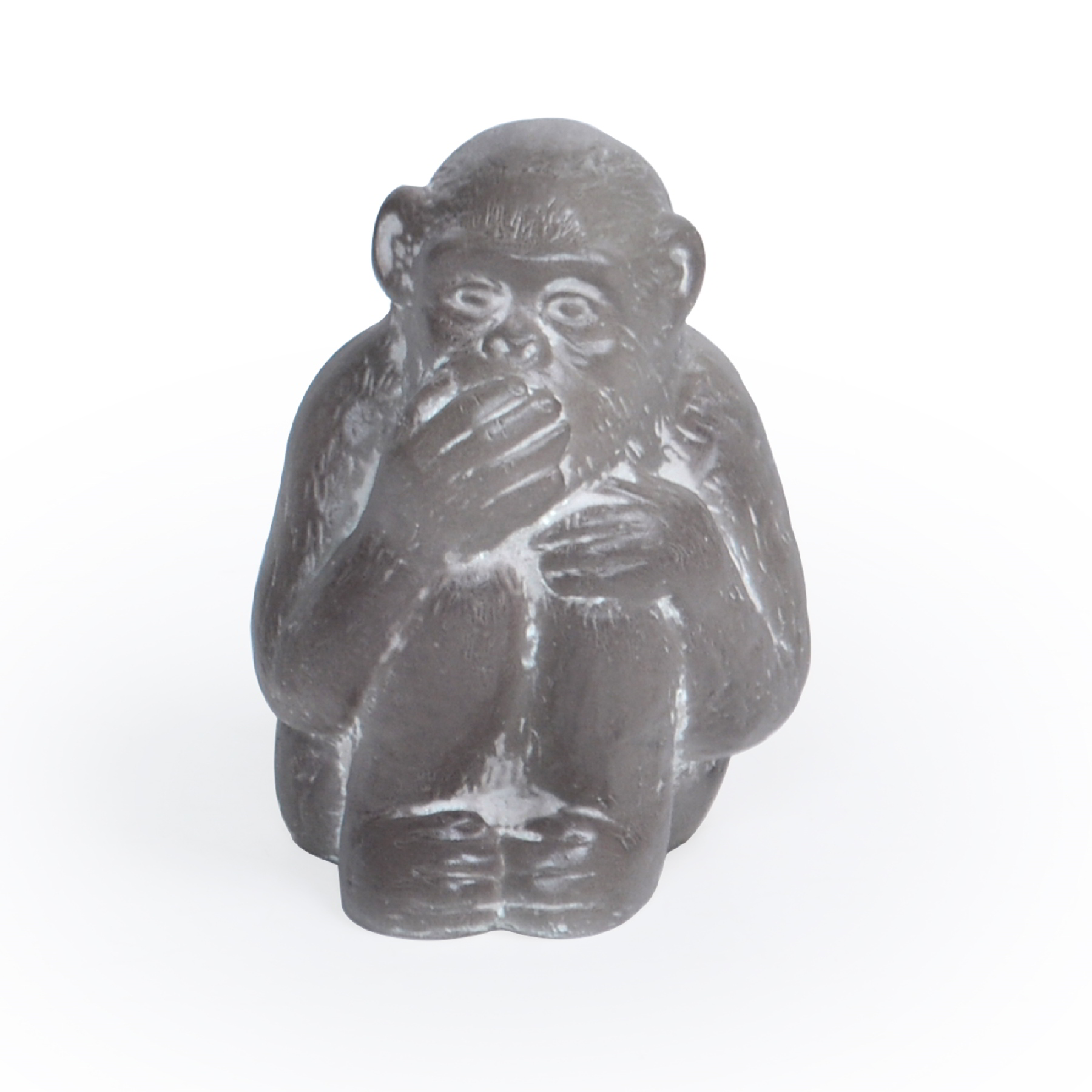 Escultura de Concreto Macaco da Sabedoria Mudo