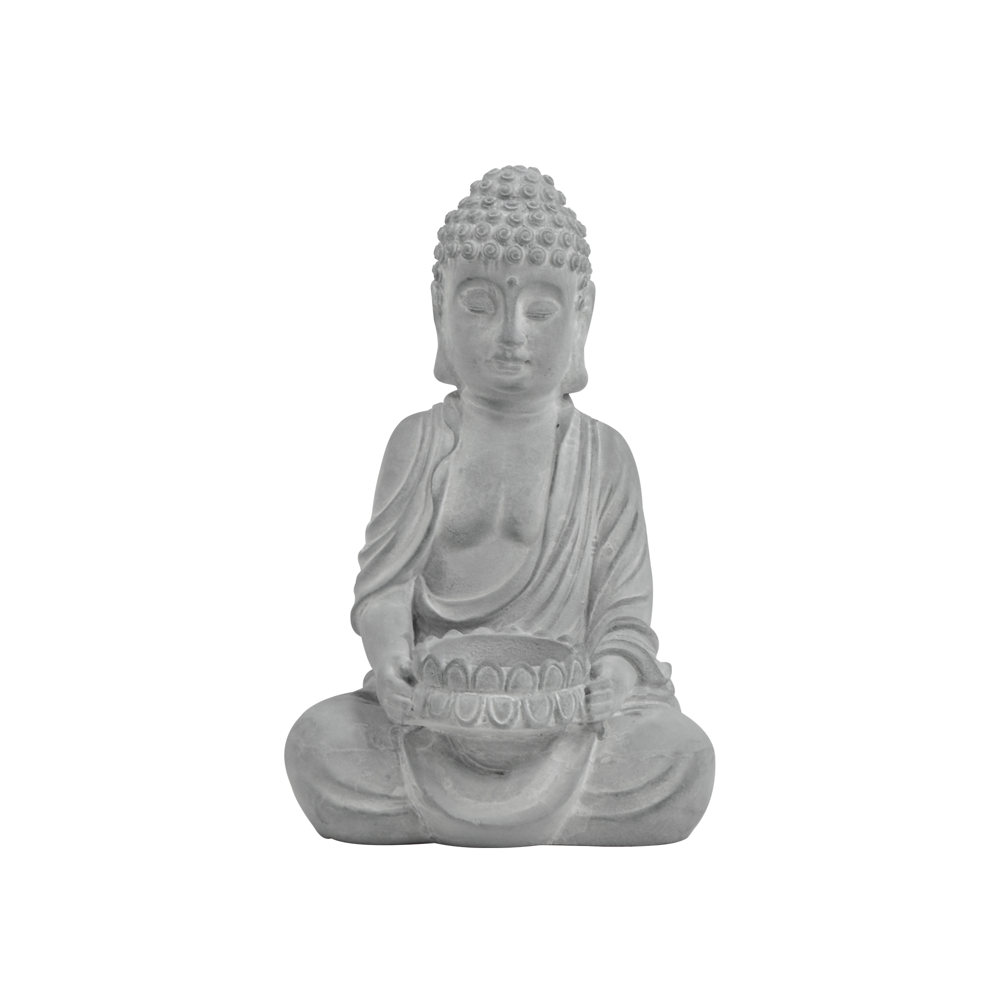 Escultura Buda porta vela